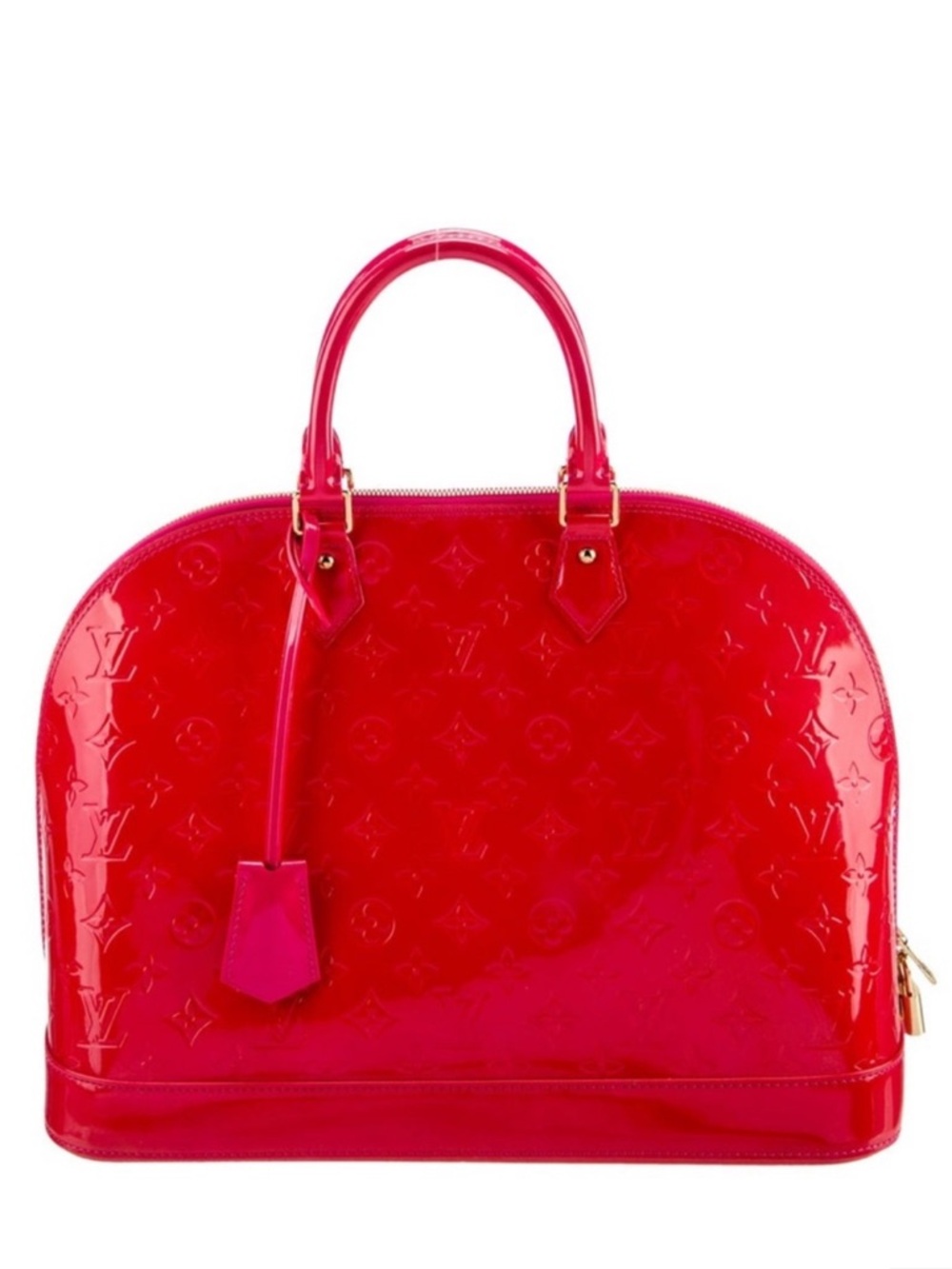 Louis Vuitton Red Patent Alma Satchel